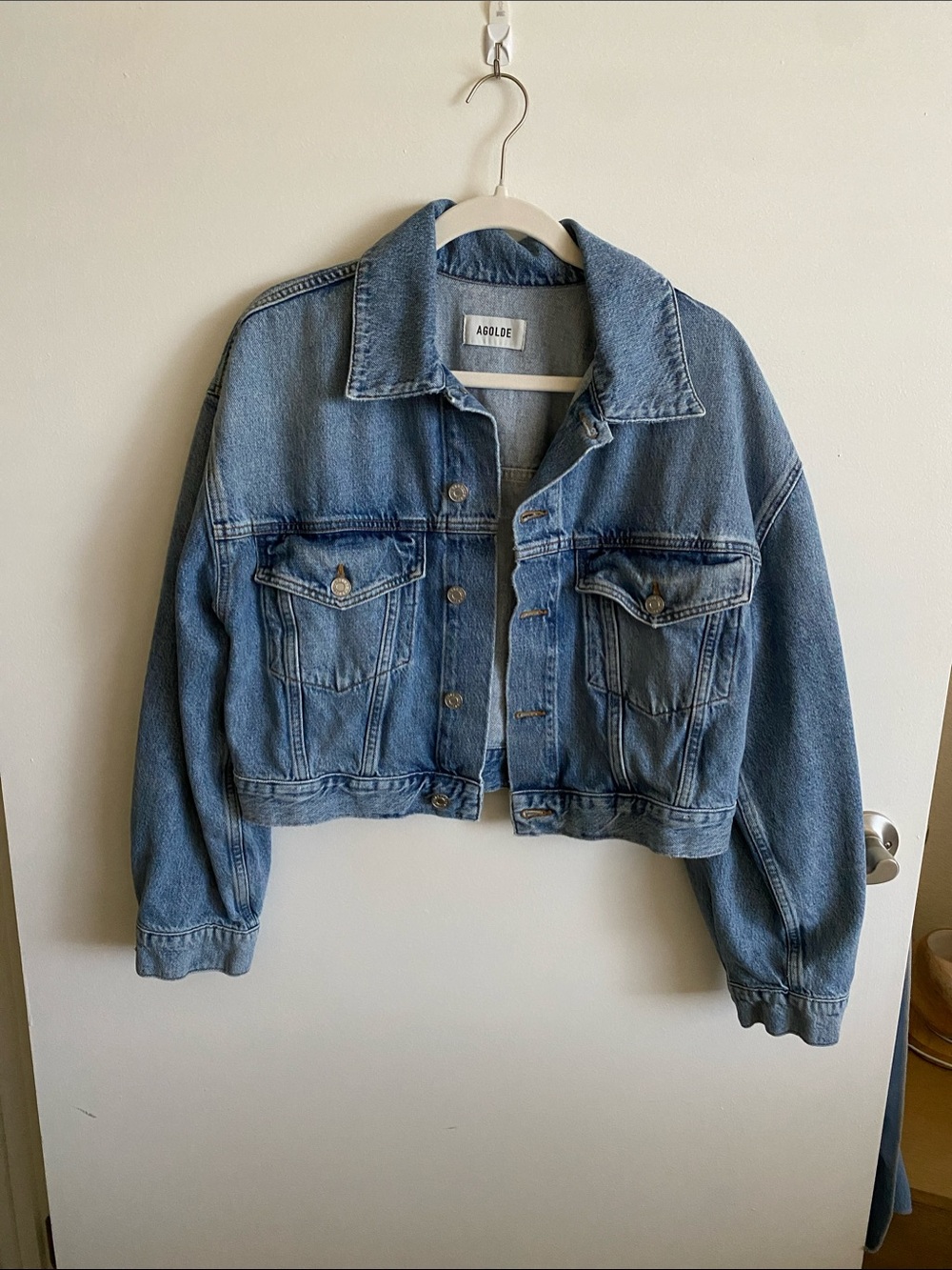 AGOLDE Palmer Cropped Denim Jacket